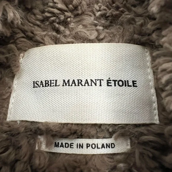 Isabel Marant Etoile Adam’s Sherpa Faux Fur Teddy Coat Size 40/Large - Picture 10 of 11